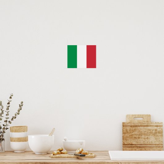 Poster Drapeau Italie (Cuisine)