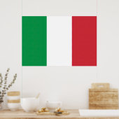Poster Drapeau Italie Tricolore (Cuisine)