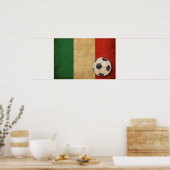 Poster Drapeau Italie vintage (Cuisine)