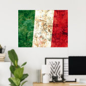 Poster Drapeau italien (Bureau à domicile)
