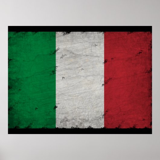 Poster drapeau italien (Devant)