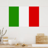 Poster Drapeau italien (Cuisine)