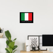 Poster Drapeau italien (Bureau à domicile)