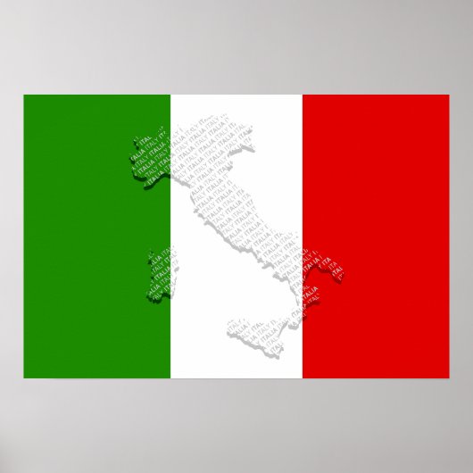Poster Drapeau italien (Devant)