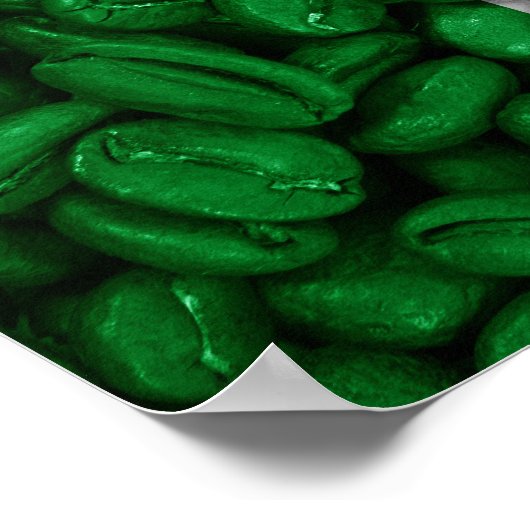 Poster Drapeau italien avec café (Coin)