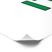 Poster Drapeau italien avec votre nom (Coin)