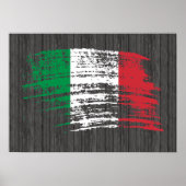 Poster Drapeau italien cool (Devant)