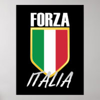Drapeau italien Forza Italia Soccer