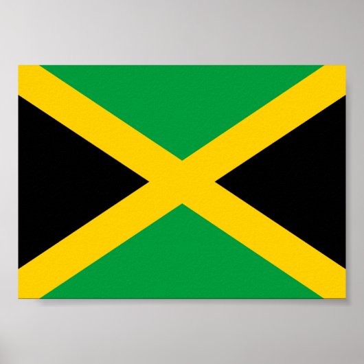 Poster Drapeau jamaïcain (Devant)