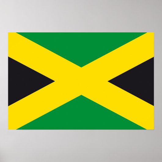 Poster Drapeau jamaïcain (Devant)