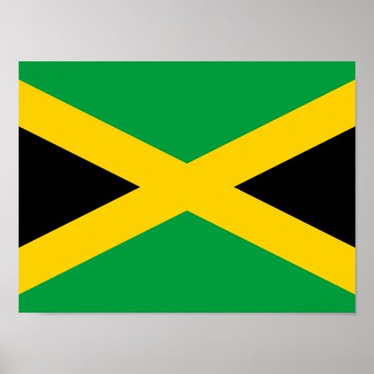 Poster Drapeau jamaïcain (Devant)