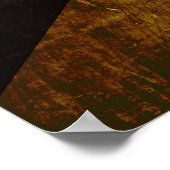 Poster Drapeau jamaïcain sur le vieux grain de bois (Coin)