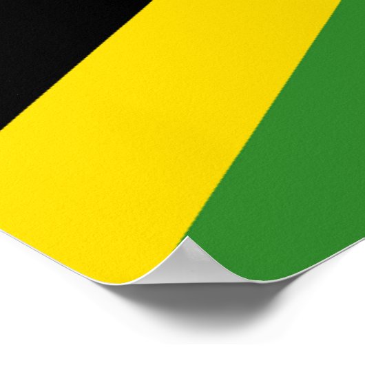 Poster Drapeau Jamaïque (Coin)