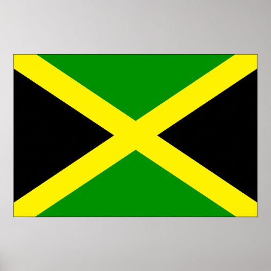 Poster Drapeau Jamaïque (Devant)