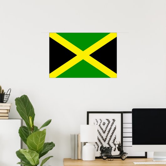 Poster Drapeau Jamaïque (Bureau à domicile)