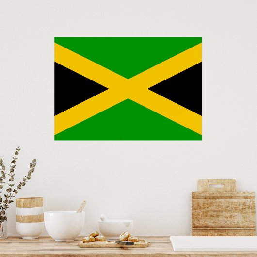Poster Drapeau Jamaïque (Cuisine)