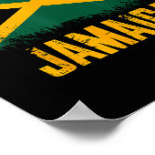 Poster Drapeau Jamaïque _1 (Coin)