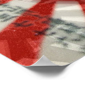 Poster Drapeau japonais (Coin)