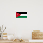 Poster Drapeau Jordanie (Cuisine)
