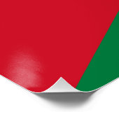 Poster Drapeau Jordanie (Coin)