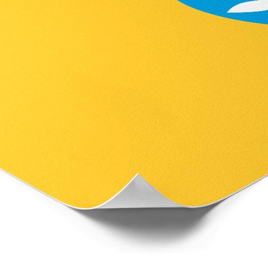 Poster Drapeau Kalmykia (Coin)