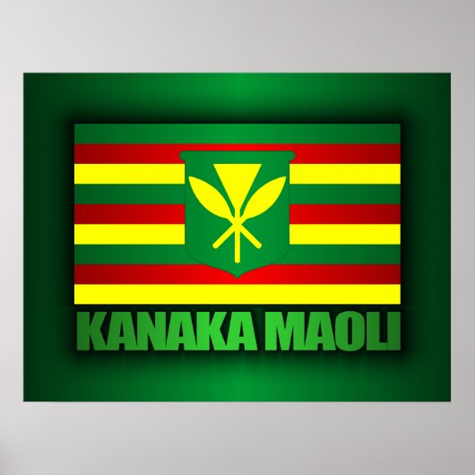 Poster Drapeau Kanaka Maoli (Devant)