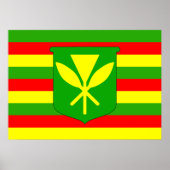 Poster Drapeau Kanaka Maoli (Devant)