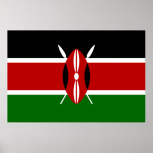 Poster Drapeau kényan (Kenya)