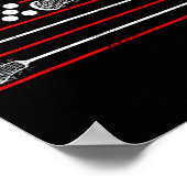 Poster Drapeau Lacrosse Usa (Coin)