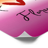 Poster Drapeau lesbien X Love X Sunset (Coin)