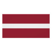 Poster Drapeau Lettonie (Devant)