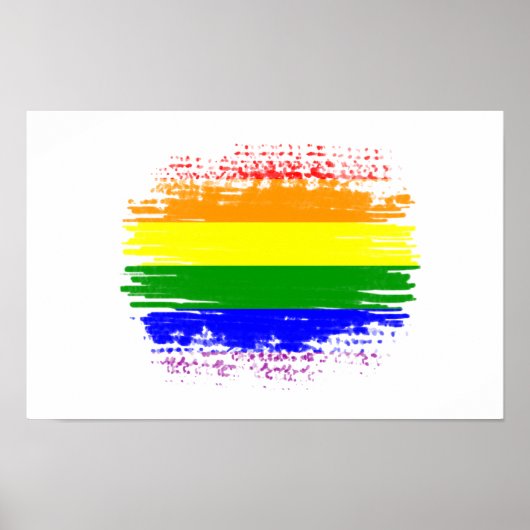 Poster Drapeau LGBT (Devant)