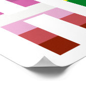 Poster Drapeau LGBT HUMAN Mois Gay pride Transgenre (Coin)