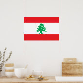 Poster Drapeau libanais (Cuisine)