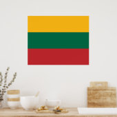 Poster Drapeau lituanien (Cuisine)