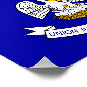 Poster Drapeau Louisiane (Coin)