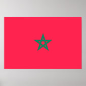 Poster Drapeau Maroc (Devant)