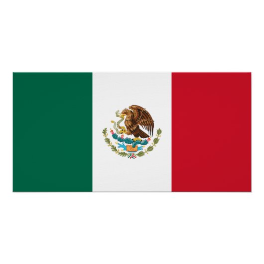 Poster Drapeau mexicain (Devant)