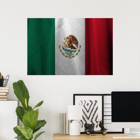 Poster Drapeau mexicain (Bureau à domicile)