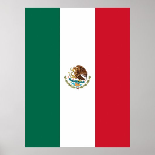 Poster Drapeau mexicain (Devant)