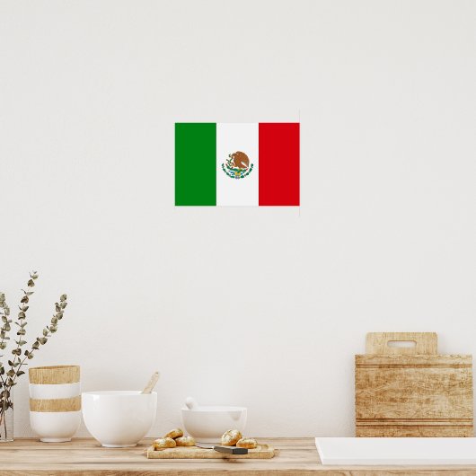 Poster Drapeau mexicain (Cuisine)