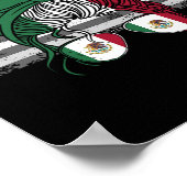 Poster Drapeau mexicain américain Drapeau mexicain (Coin)
