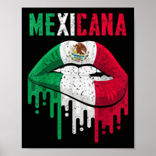 Poster Drapeau mexicain Chemise fille femmes enfant bébé 