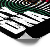 Poster Drapeau mexicain dans mon Adn Mexique (Coin)