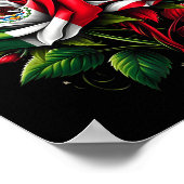 Poster Drapeau mexicain Drapeau américain Drapeau mexicai (Coin)