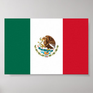 Poster Drapeau Mexicain - Drapeau du Mexique