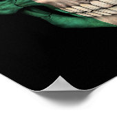 Poster Drapeau mexicain en noir (Coin)