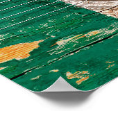 Poster Drapeau mexicain sur la vieille guitare acoustique (Coin)