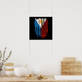 Poster Drapeau mi-américain mi-philippin Philippines (Cuisine)