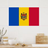 Poster Drapeau moldave (Cuisine)